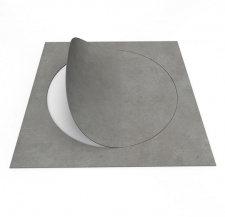 Forbo, Allura material, grigio concrete circle, LVT vinilinės plytelės 500 x 500 x