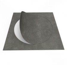 Forbo, Allura material, natural concrete circle, LVT vinilinės plytelės 500 x 500 x
