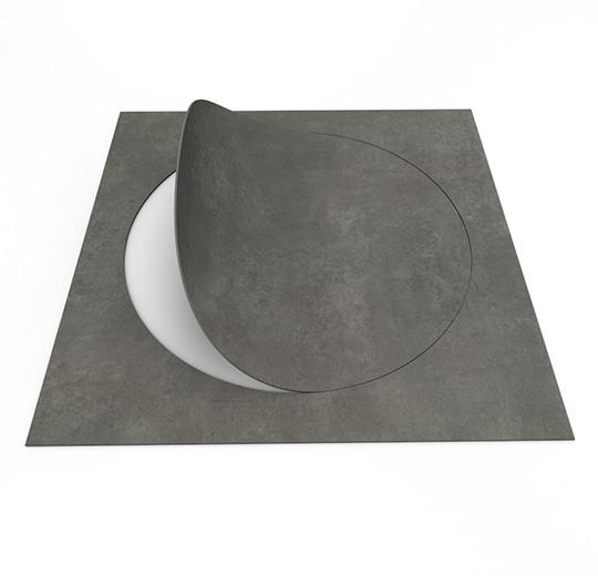 Forbo, Allura material,   natural concrete circle, LVT vinilinės plytelės 500 x 500 x 