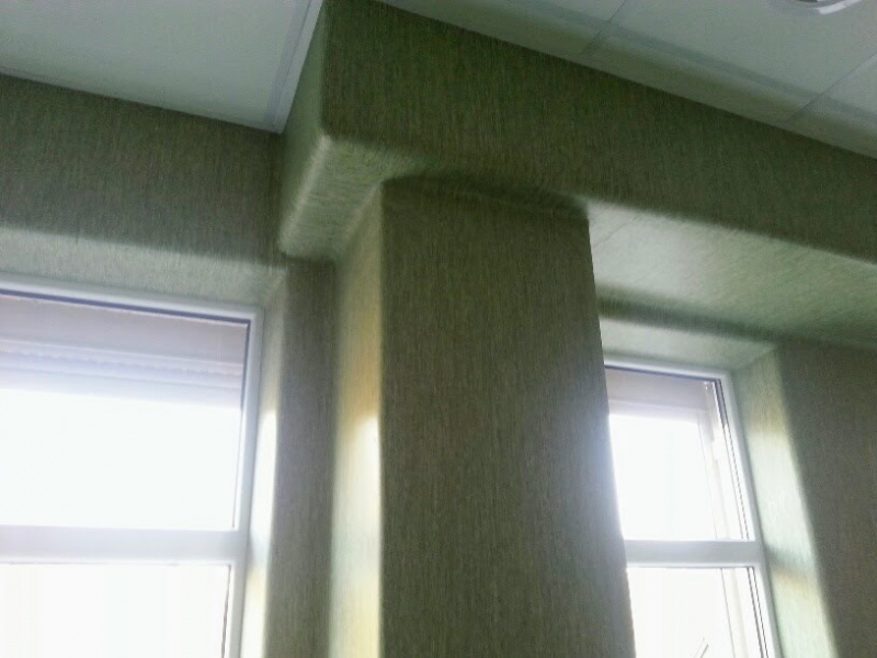 3. PVC ruloninės dangos įrengimas ant sienos 